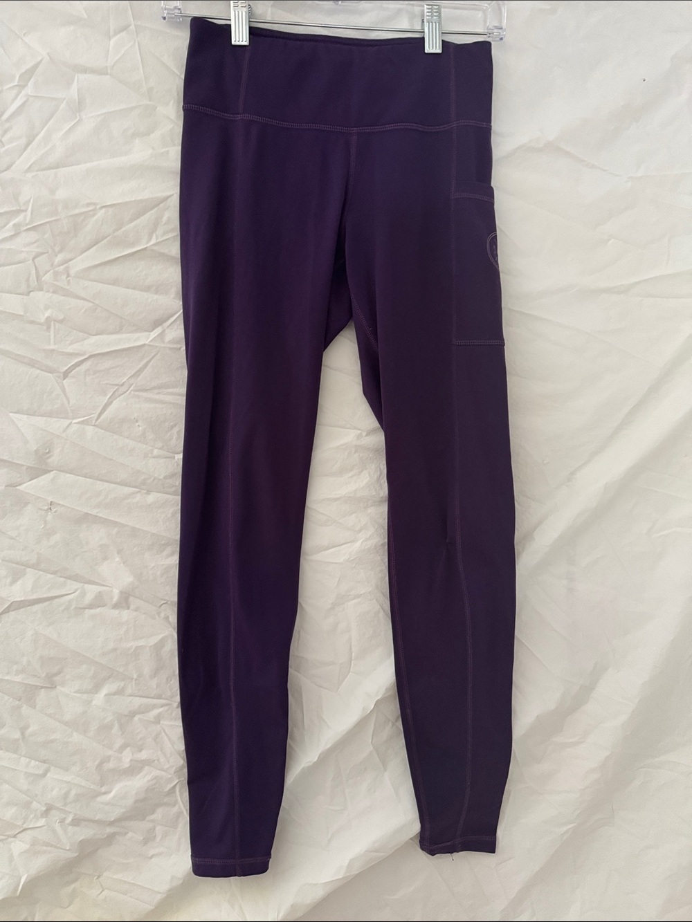 Sand Cloud Purple High-Rise Leggings with Side Pocket